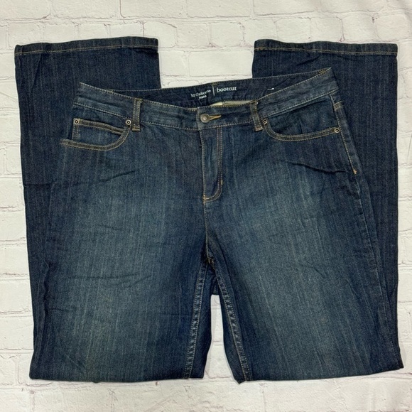 LIZ CLAIBORNE JEANS BOOTCUT dark wash denim women’s pants in size 12 GUC - Picture 11 of 16